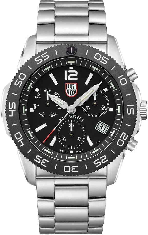 LMX Watch Sea Pacific Diver Chronograph 314 Black Black