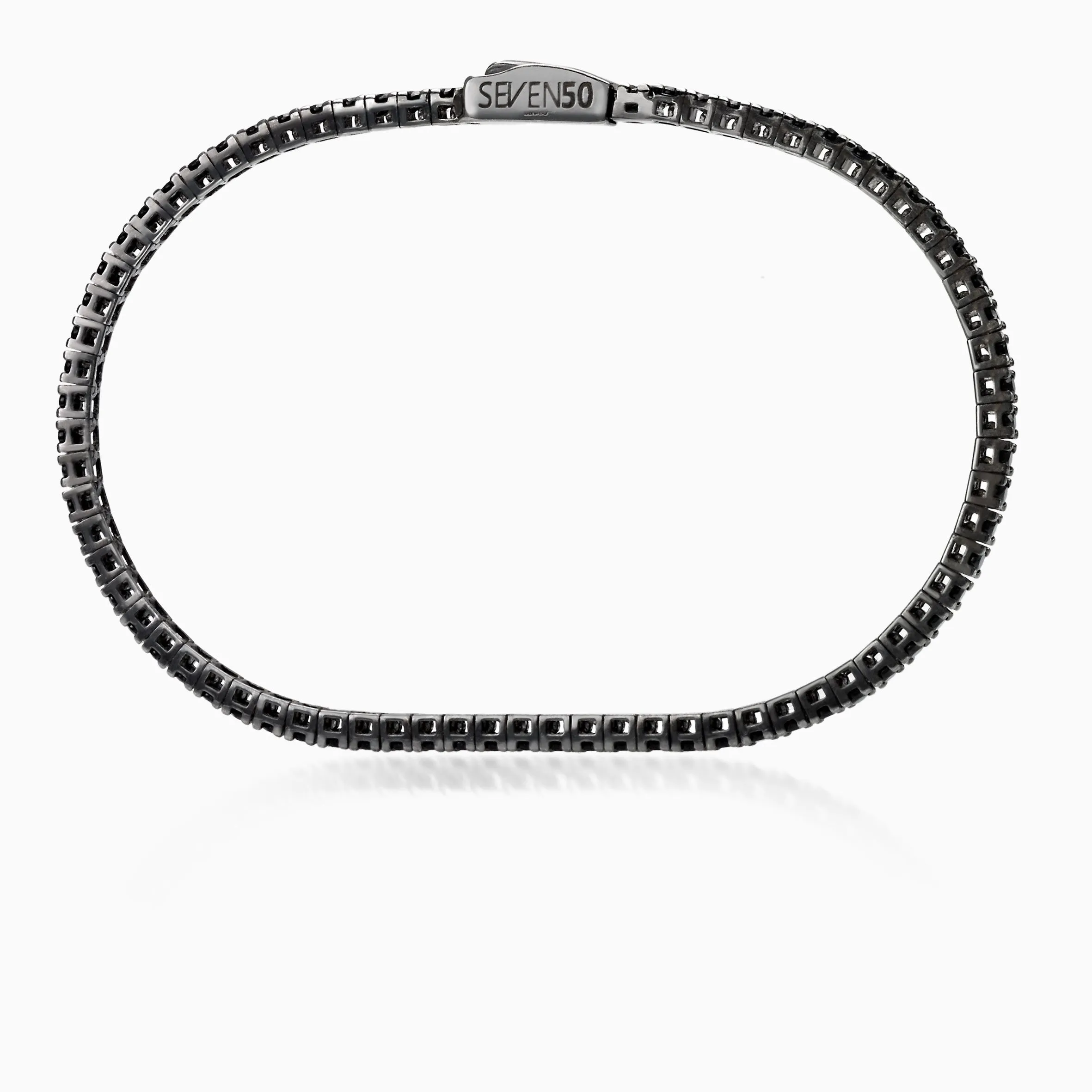 MADE IN ITALY 1.75mm BLACK TENNIS BRACELET