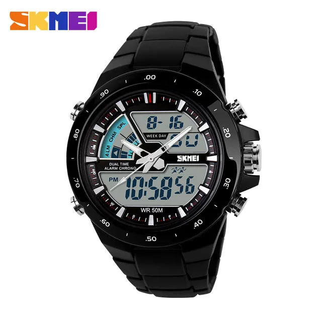 Men LED Digital Quartz Watch Electronic SKMEI Fashion Outdoor Sports Watches Watwrproof Wristwatches Man Clock Relogio Masculino