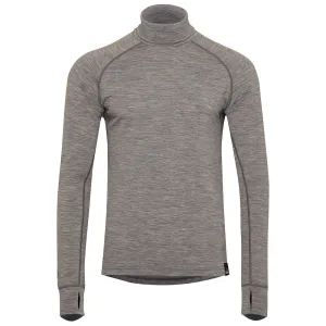 Mens 160 Merino Active Roll Neck (Charcoal Melange)