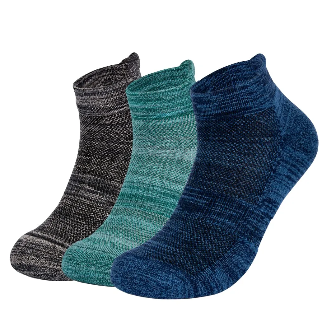 Mush Bamboo Socks for Running, Sports & Casual Wear- Ultra Soft, Anti Microbial,Breathable Low Cut Ankle Length UK Size 6-10