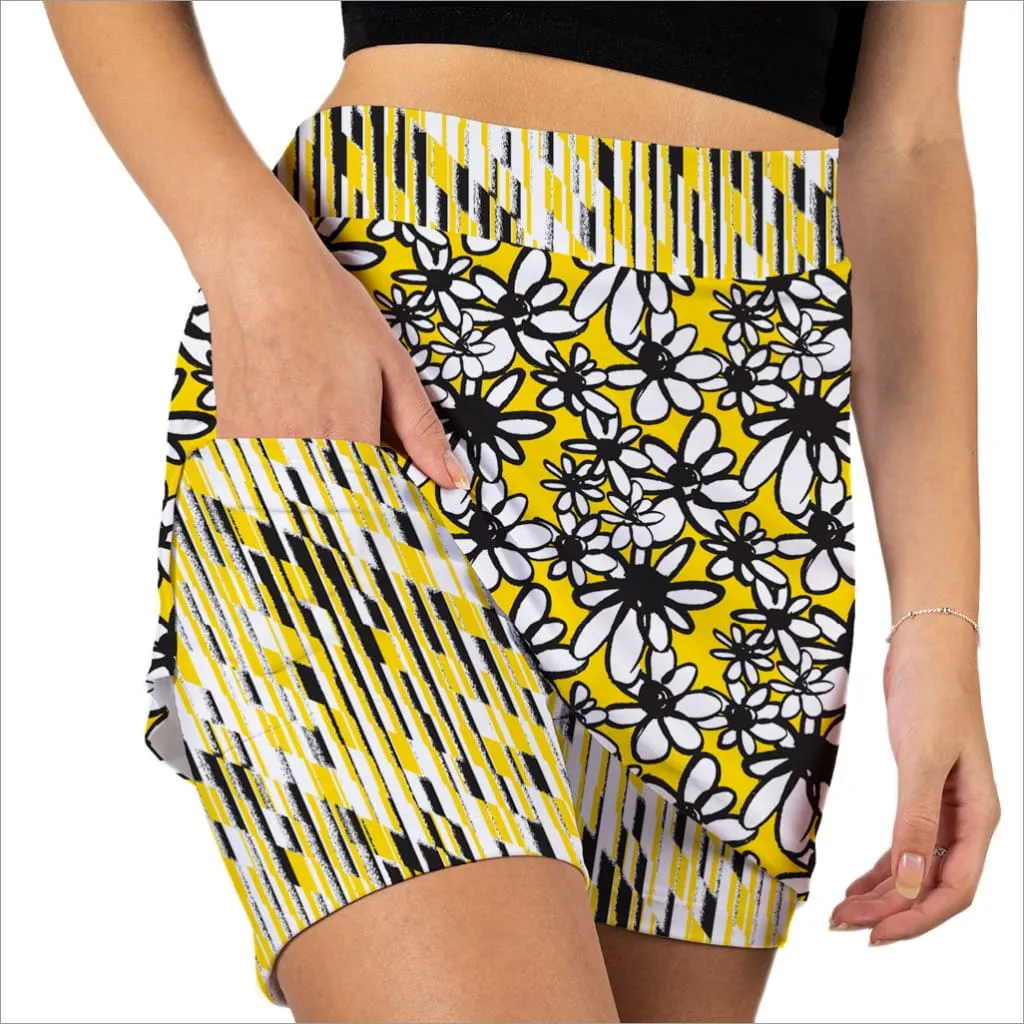 OOPSY DAISY YELLOW PULL ON SKORT