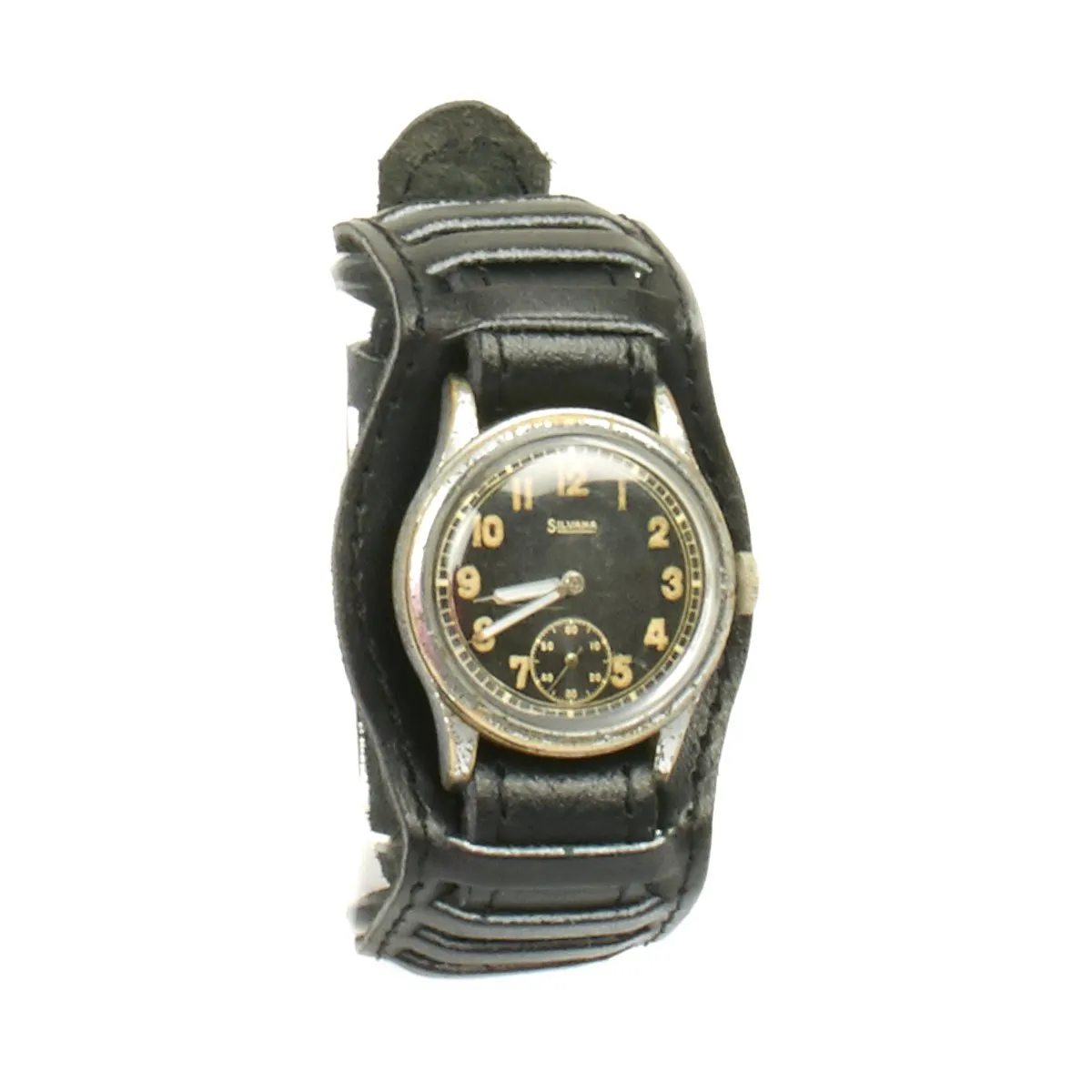 Original German WWII Wehrmacht D-H Wrist Watch by Silvana - Fully Functional