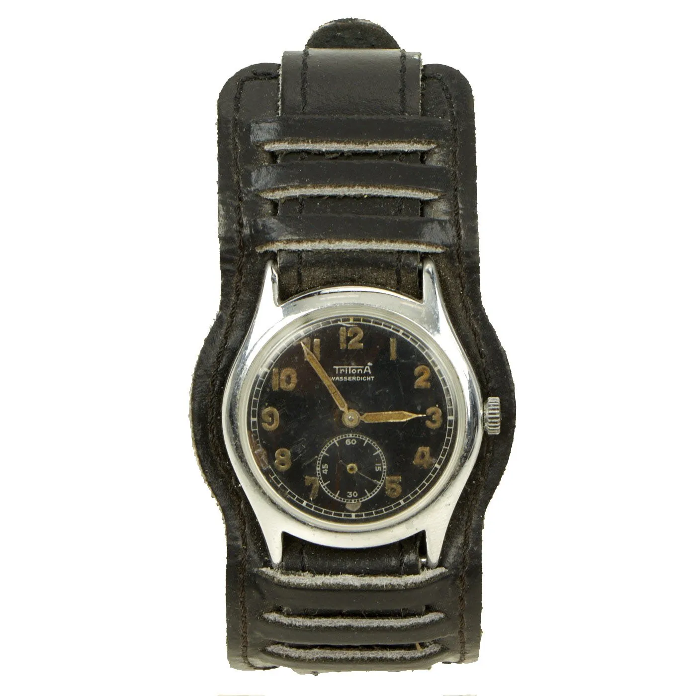 Original German WWII Wehrmacht D-H Wrist Watch by TritonA - Fully Functional