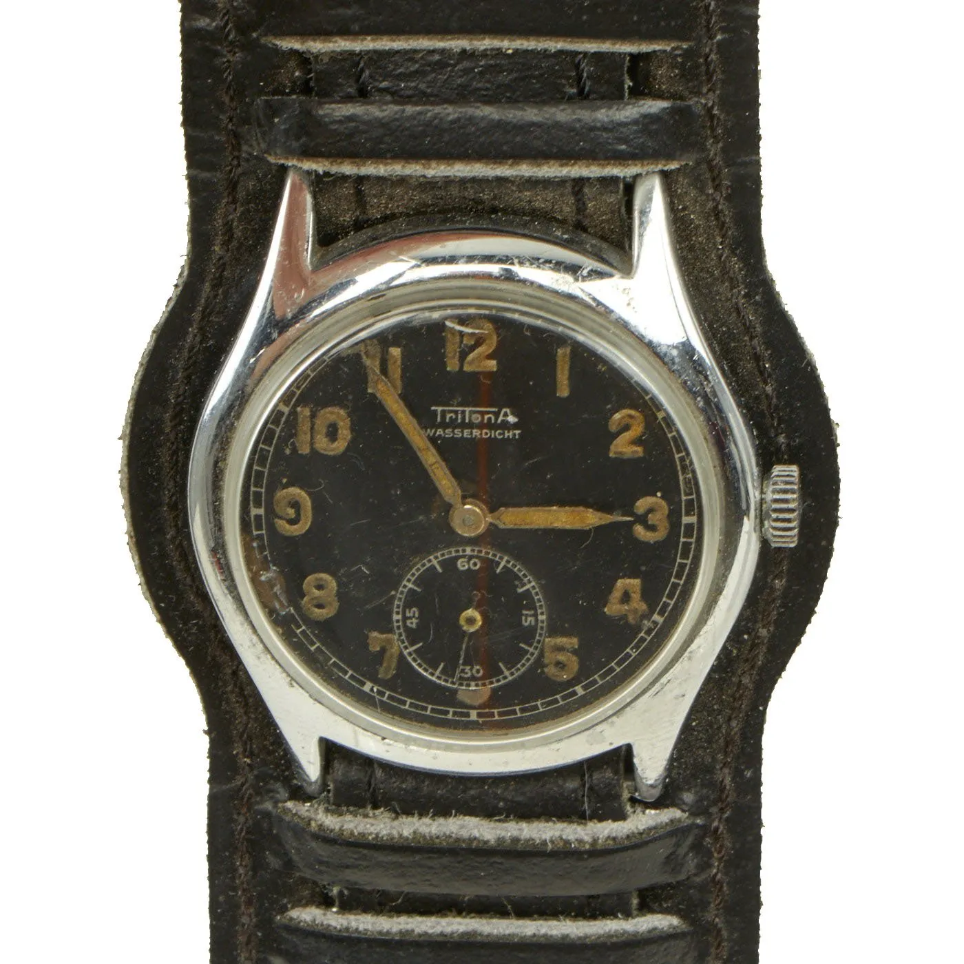 Original German WWII Wehrmacht D-H Wrist Watch by TritonA - Fully Functional