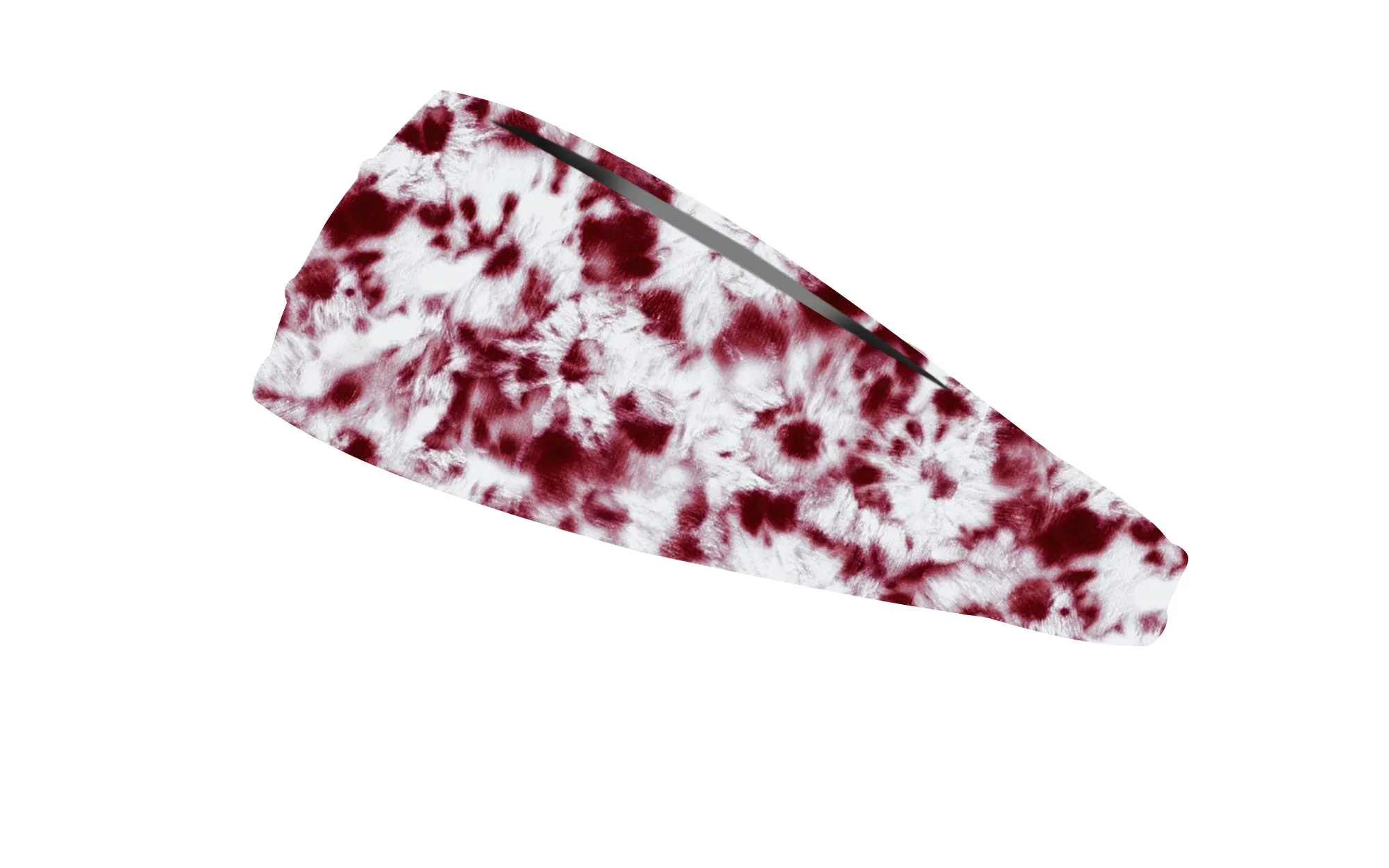 RAVEbandz The Pro - Wide Stretch Headband (Cranberry Tie Dye)