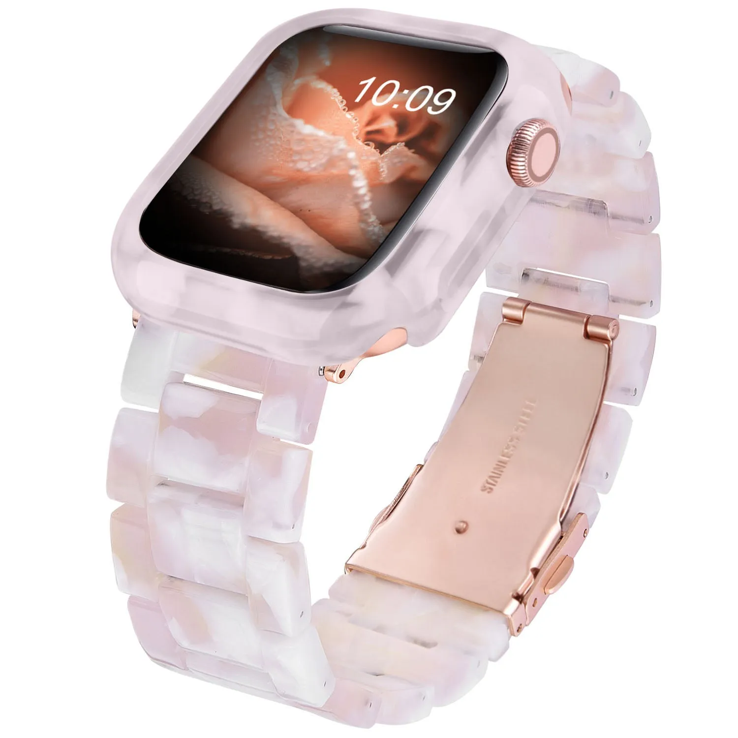 Resin Band with Bumper Case for Apple Watch