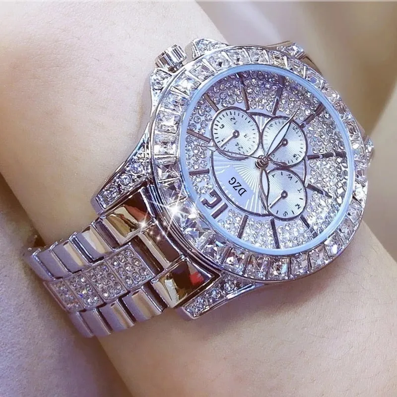 Rhinestone diamond watch for women