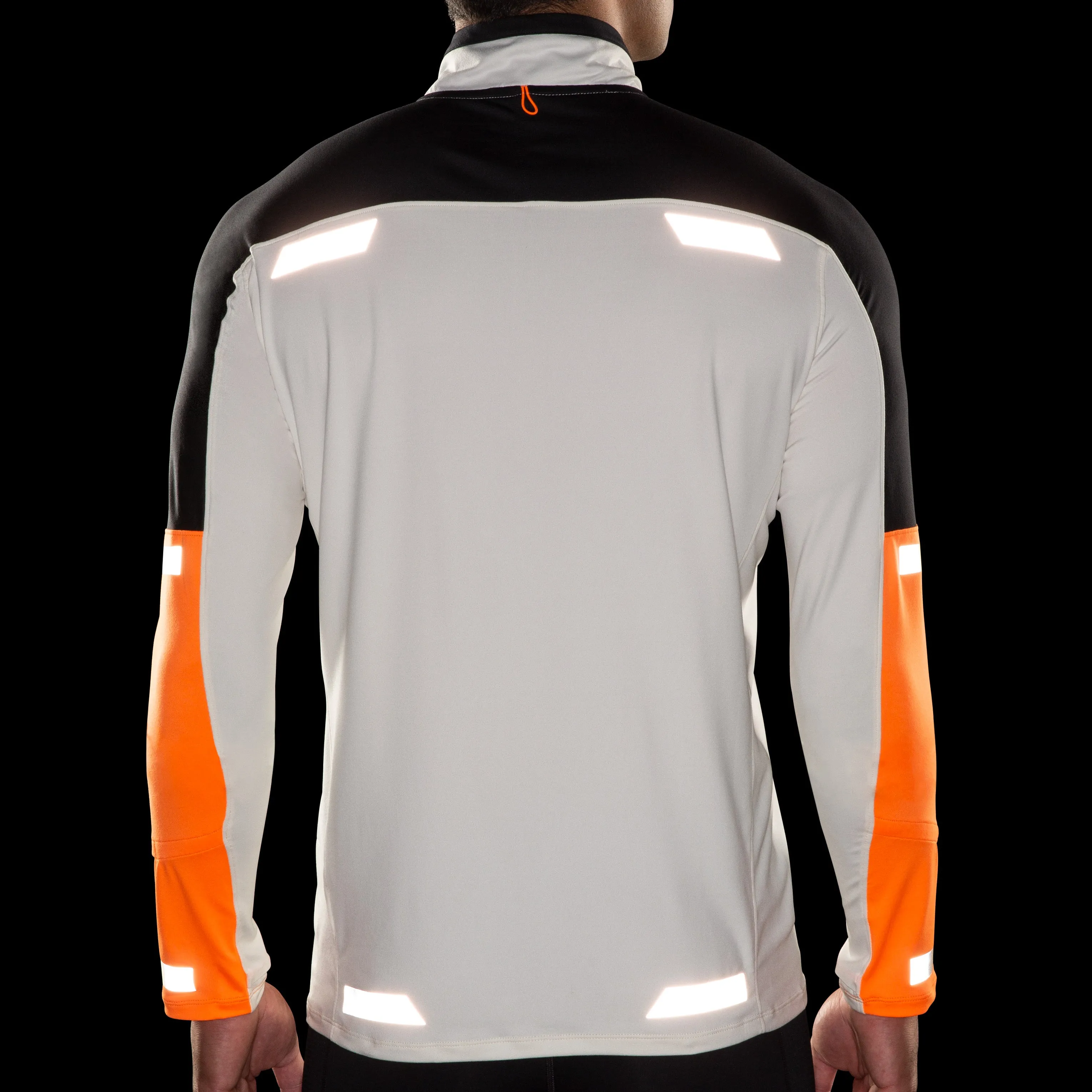 Run Visible 1/2 Zip 2.0 | Ecru/Fluoro Flash/Black