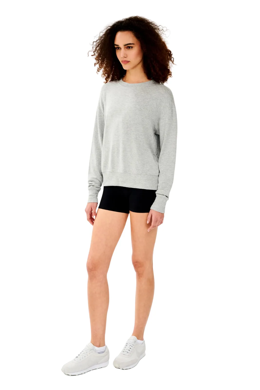 Sonja Fleece Sweatshirt, Heather Grey