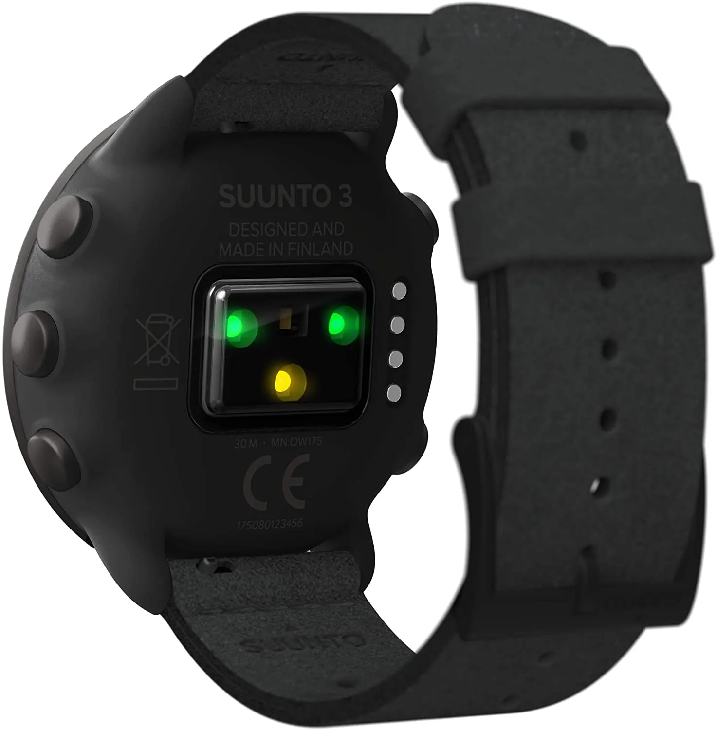 Suunto 3 All Black Durable Sports GPS Watch with Adaptive Training Guidance (SS050617000)