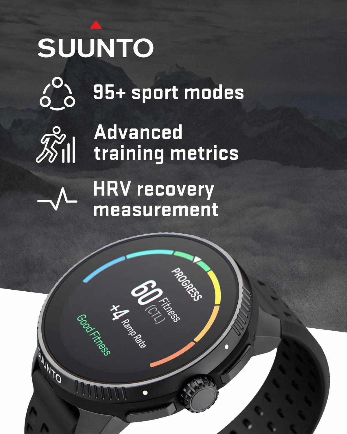 SUUNTO Race Sports 49 mm Smartwatch, GPS Tracker w/Clearer AMOLED Touchscreen, Dual-Band GNSS & Global Offline Map, 26-Day Standby with Wearable4U Power Bank SQ Bundle