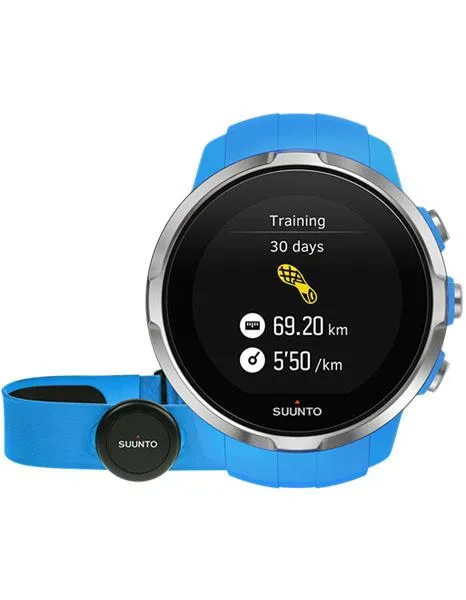 Suunto Spartan Sport - Blue - Touch Screen - Heart Rate Monitor - GPS - 100m