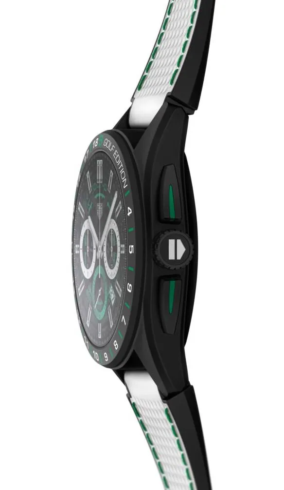 TH Watch Connected Calibre E4 45 Golf Edition Rubber