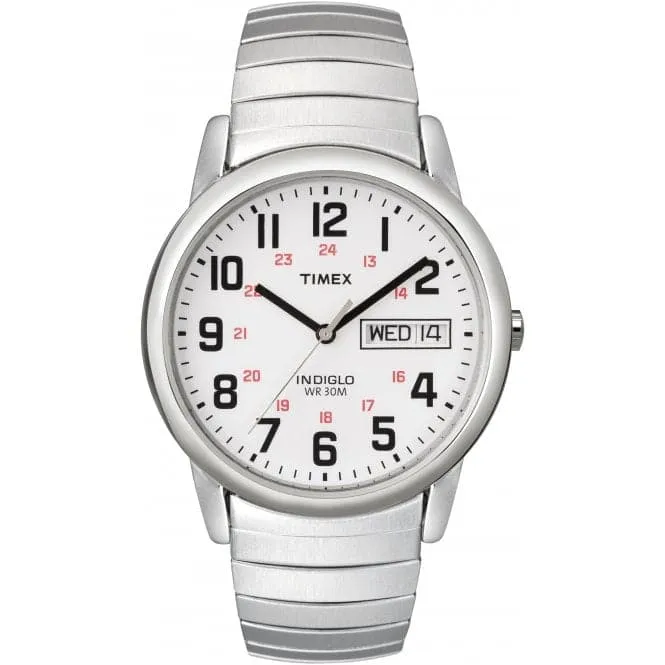 Timex Gents Easy Reader Silver Watch T20461