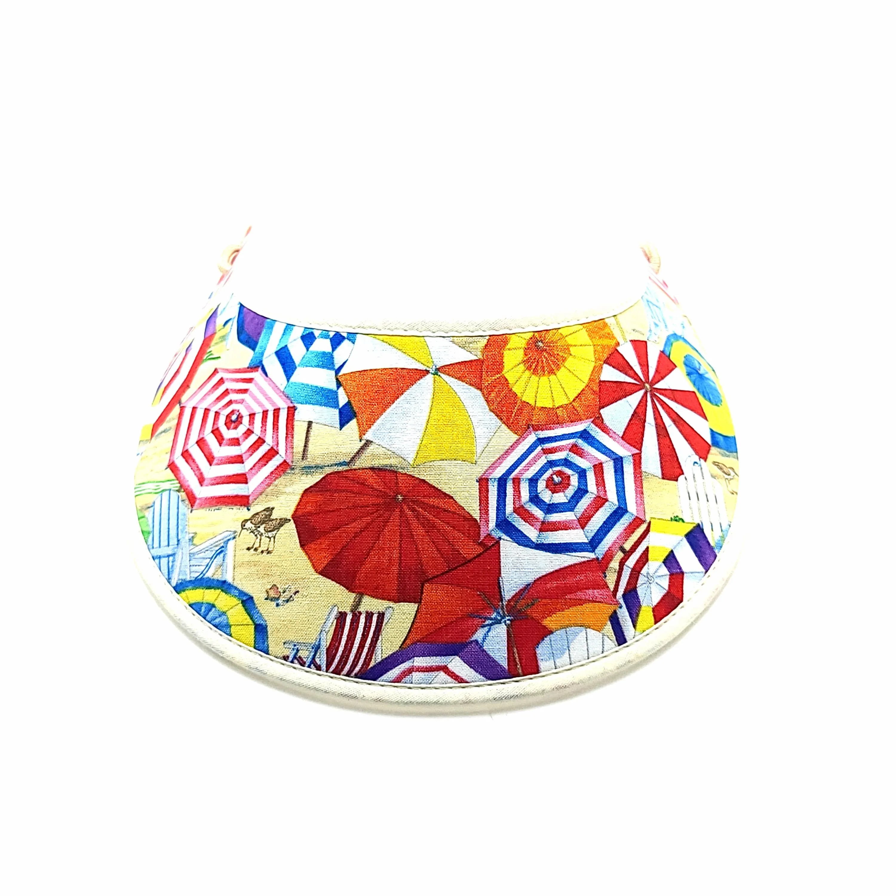 Trimmed Hawaiian and Beachy Patterns Foam Sun Visor