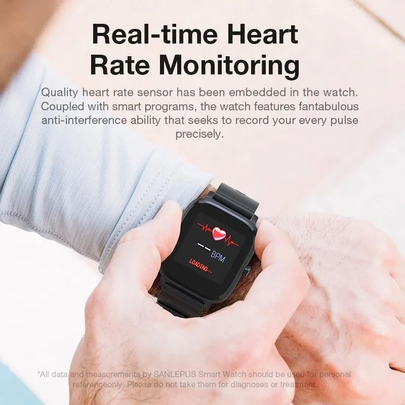 Unisex Heart Rate Monitor Waterproof Fitness Smart Watches