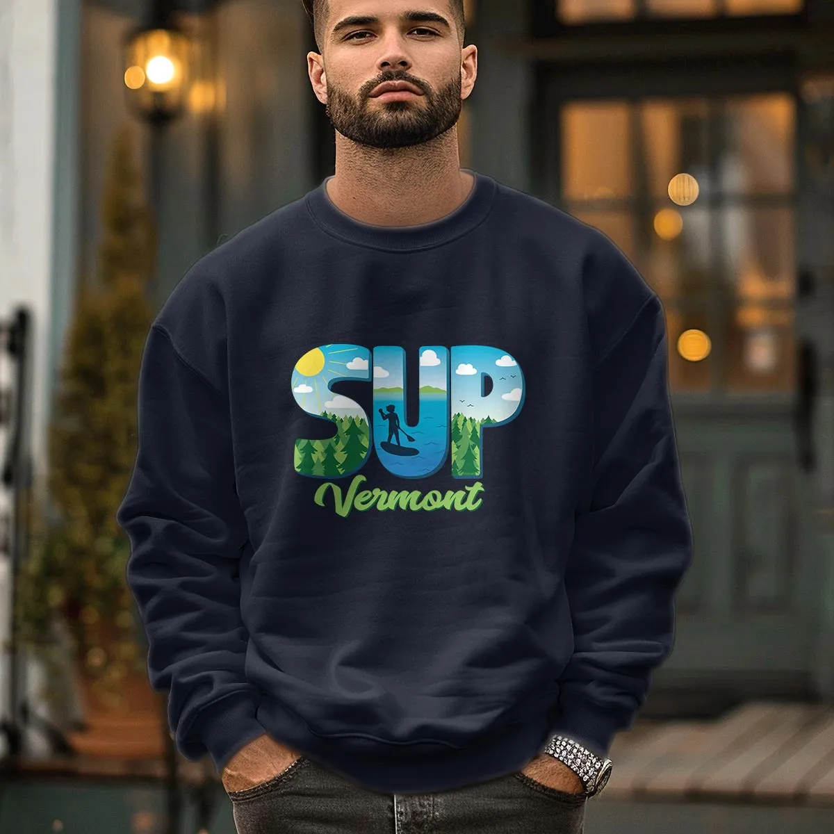 Vermont SUP Stand Up Paddleboard Sweatshirt Adult Unisex S-XXL