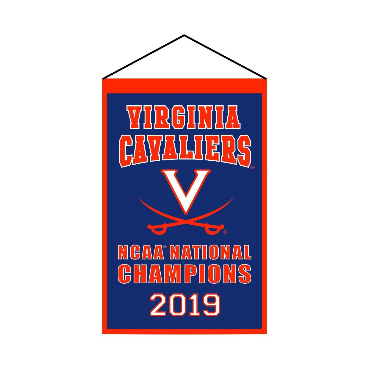 Virginia Cavaliers 2019 NCAA Men's Basketball National Champions Wool Banner