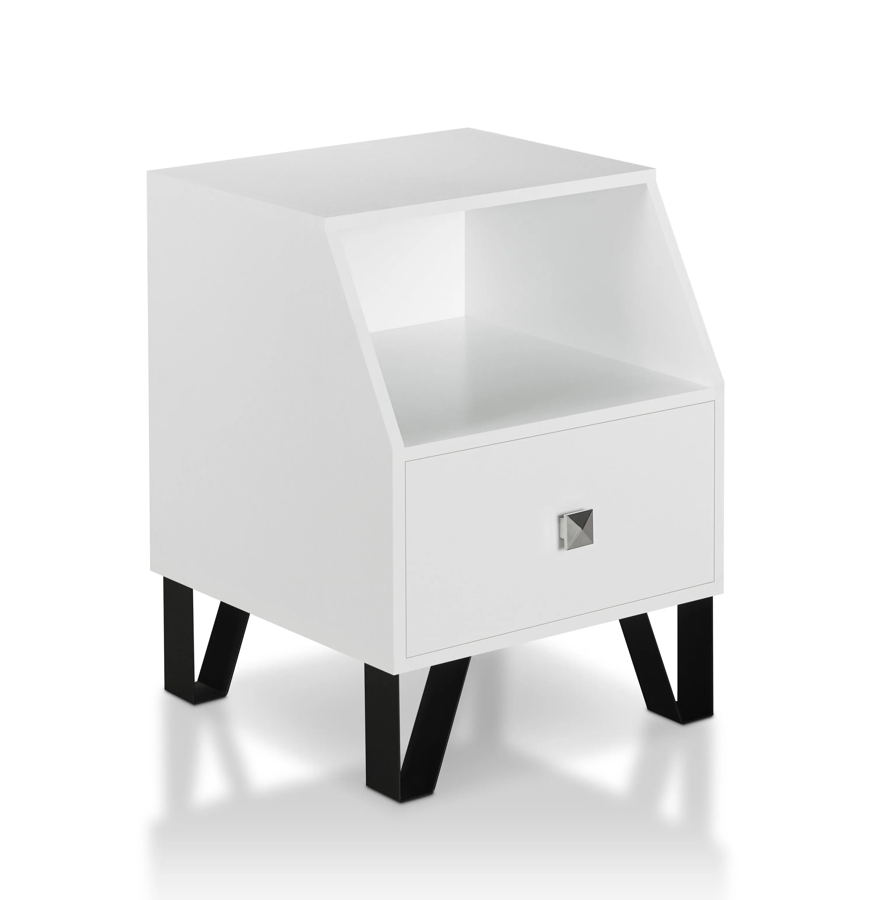 Wofford Contemporary Single-Drawer Side Table