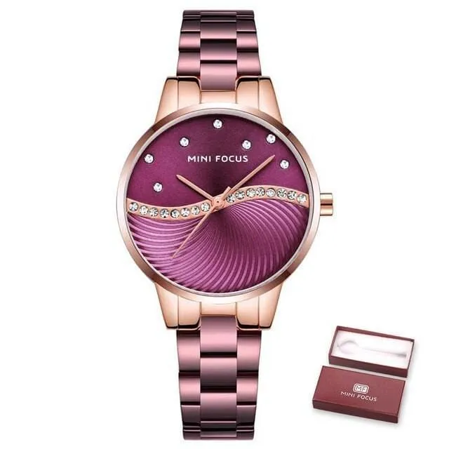 Women's Crystal Wave Multicolor Watches