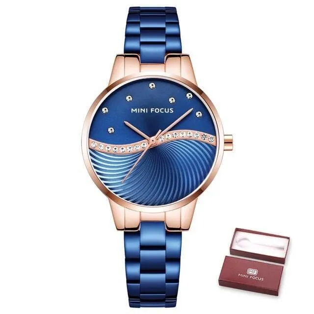 Women's Crystal Wave Multicolor Watches