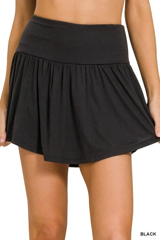 Zenana Tennis Skirt with Shorts